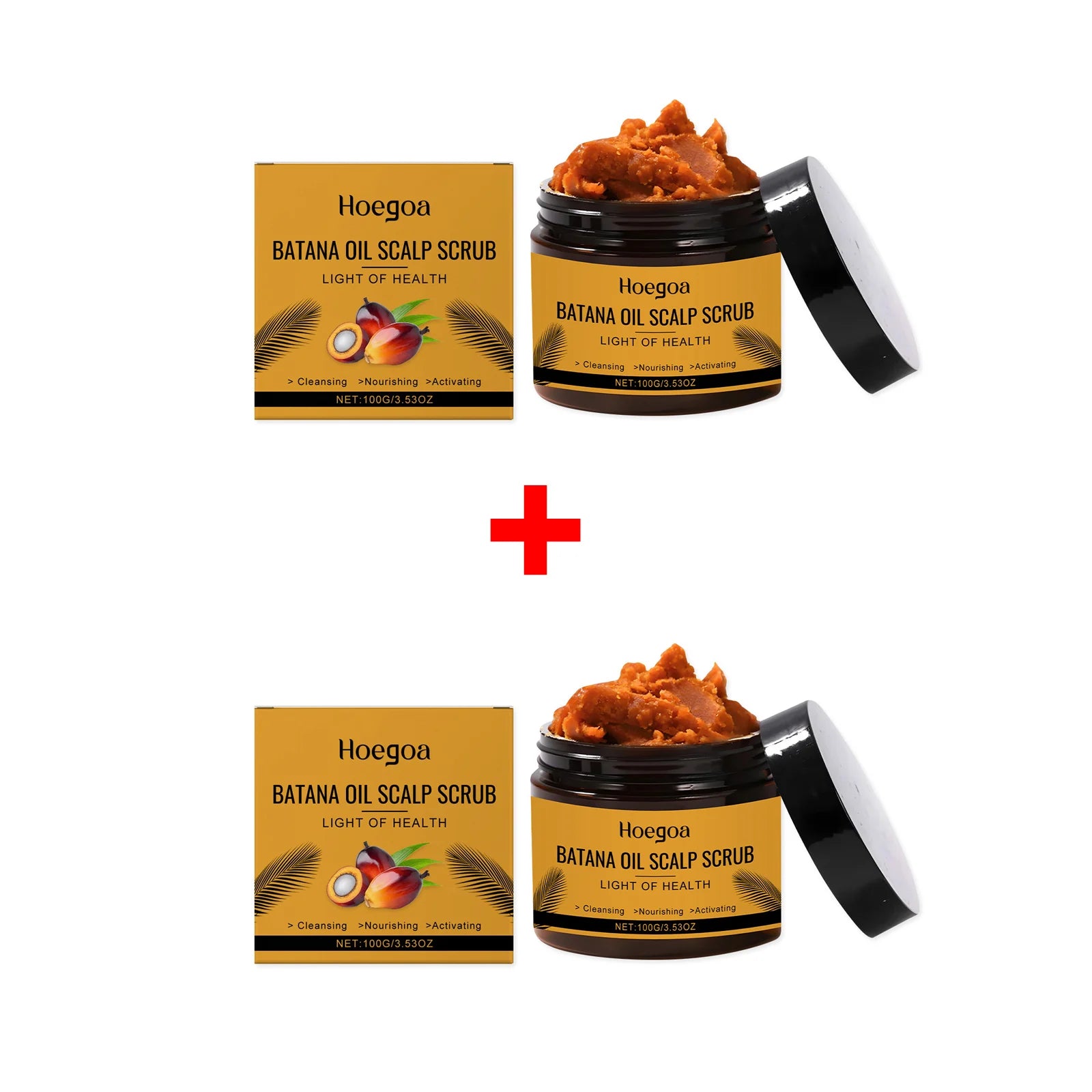 Batana Oil Scalp Scrub Oil Control Dandruff Removal Repair Damaged Dryness Hair Deep Cleaning Nourishing Scalp Hair Care Product Oasis Select 2pcs
