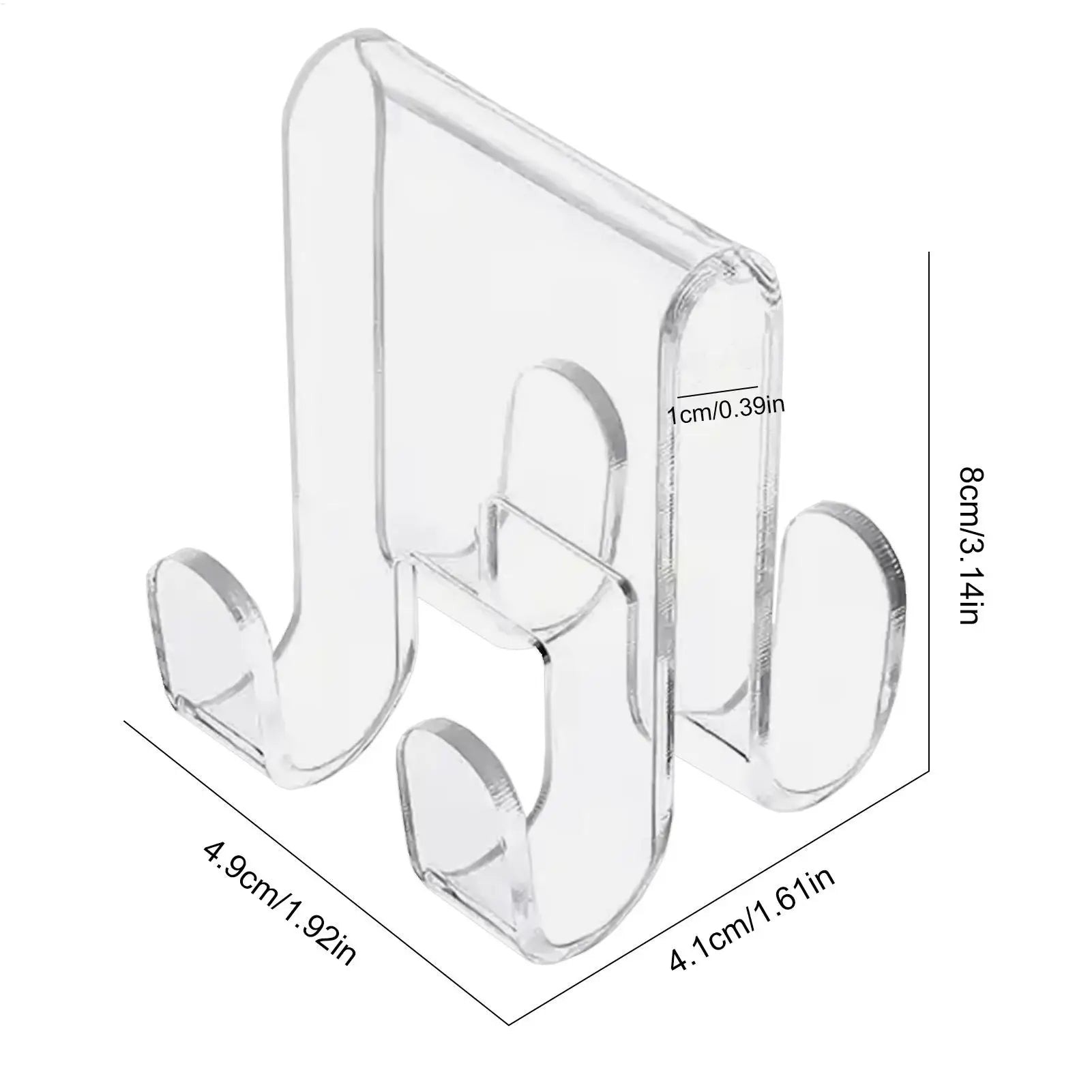 Over Glass Door Hook for Bathroom Glass Door Hooks Towel Hanger Transparent Storage Tool for Washcloth Robe Clothes and Towel Oasis Select