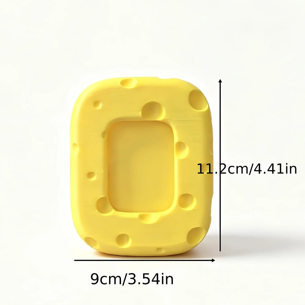 Cute Swiss Cheese Photo Frame Pet Picture Holder Decor Ornaments for Home Desktop Shelves Fun Home Decor for Cat Dog Owners Gift Oasis Select cheese large