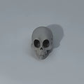 Mini Cartoon Skull Figurine Unpainted Cute Palm Skull Ornaments for DIY Painting Gothic Desk Ornaments Diorama Party Decor Gifts Oasis Select skeleton Gray 1pc