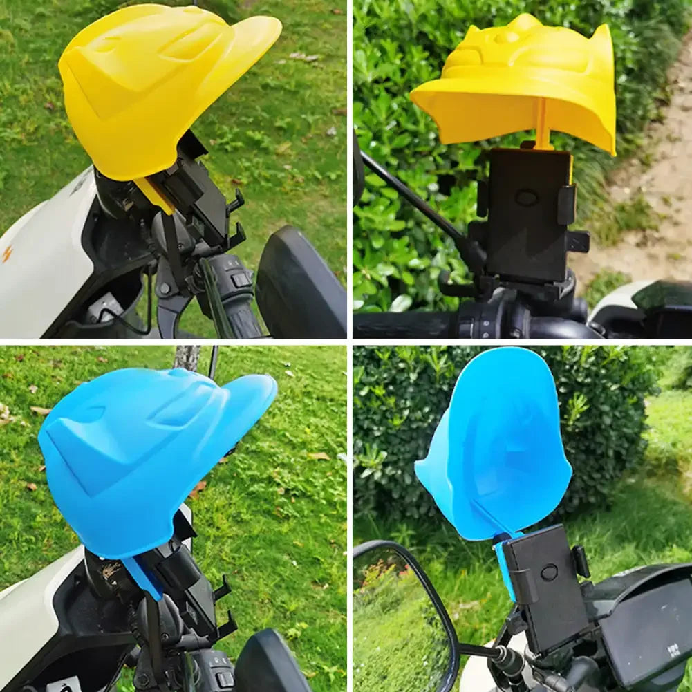 Motorcycle Phone Holder Sunshade Cover – Waterproof ABS Mount