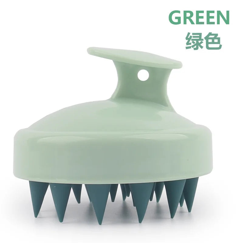 Soft Silicone Scalp Massage Shampoo Brush & Bath Comb
