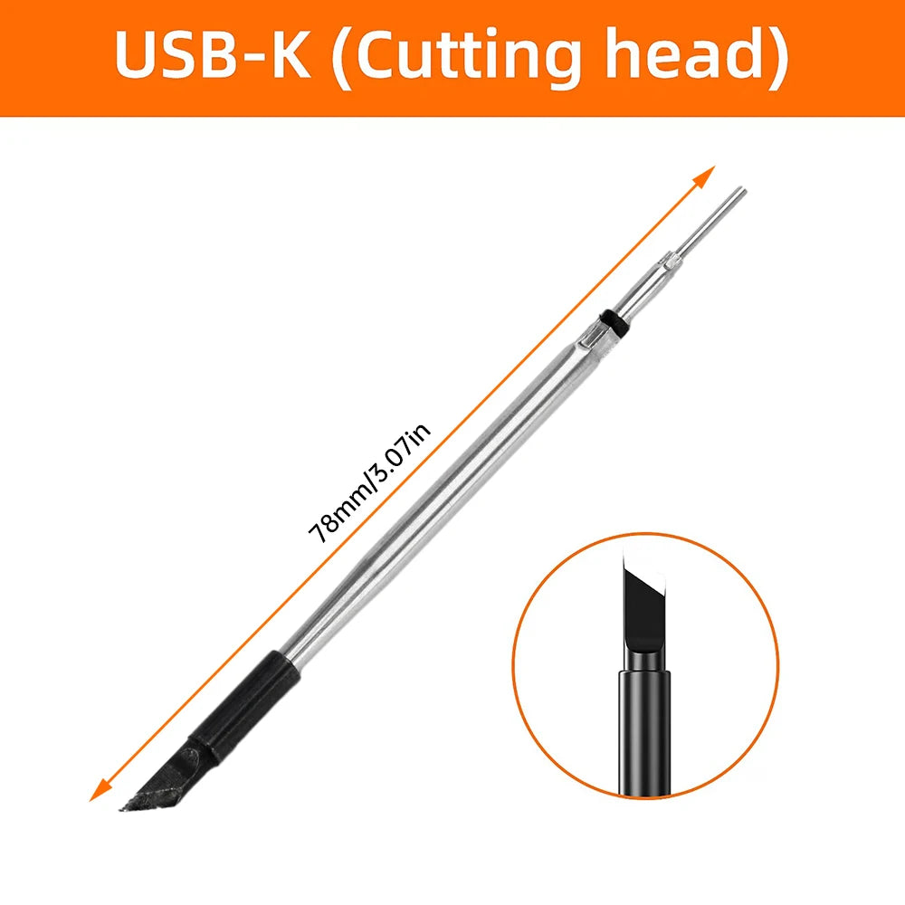 USB Soldering Iron Set Mini Digital Electric Soldering Iron Kit Type-C Interface Adjustable Temperature Solder Welding Iron Tool Oasis Select Accessories C