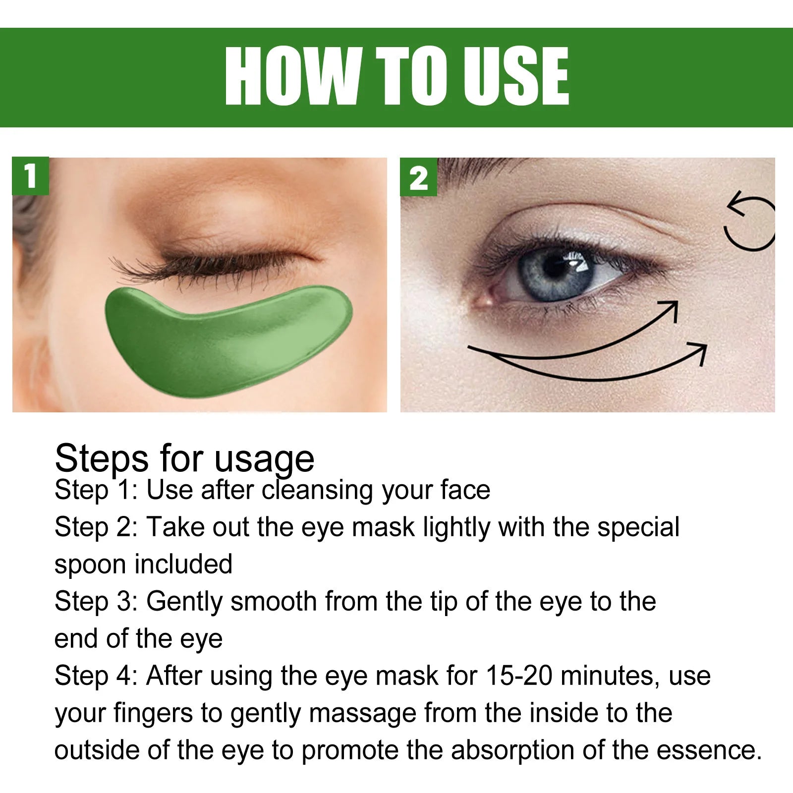 Eelhoe Seaweed Collagen Eye Patches – Dark Circles & Bags Collagen Eye Patches Oasis Select