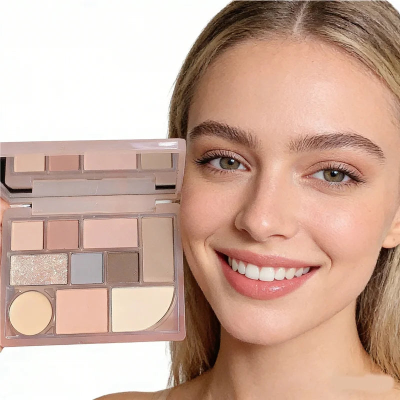 Multi-Color Makeup Palette – Highlighter, Contour, Blush & Eyeshadow