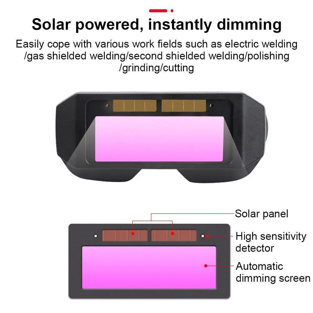 Auto Darkening Welding Goggles | Anti-Glare Solar Eye Shield