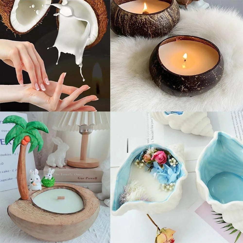 100/200g Natural Coconut Wax DIY Handmade Scented Candle Making Supplies Pure White Coconut Wax