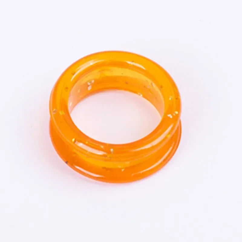 10/5PCS Silicone Finger Rings for Cat Dog Hair Scissors Professional Pet Grooming Scissors Protector Cutting Curved Shears Oasis Select Orange 10pcs