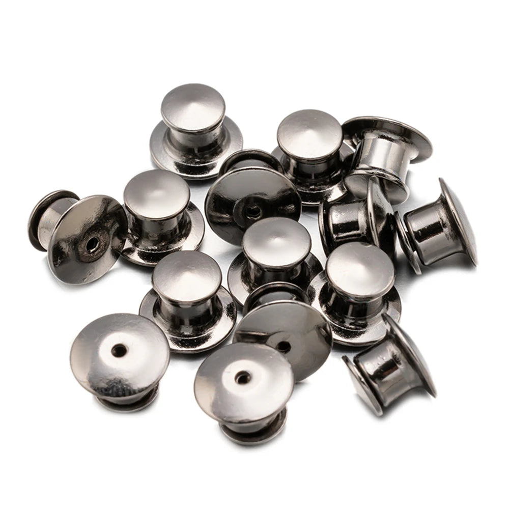 10/30/50pcs Safety Brooch Lock Metal Pins Back Keeper Caps Clasps For DIY Jewelry Making Accessories Findings Supplies Crafts Oasis Select Gun Black 30 Pieces
