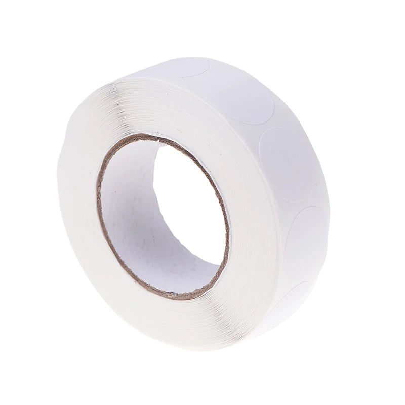 1000Pcs/Roll 19mm Round Color-Code Dot Labels Adhesive Shooting Sticker for Archery Bow Hunting Practice Training Targets Oasis Select White