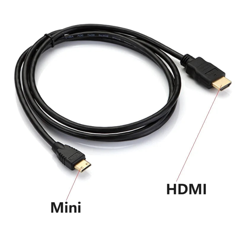  Mini HDMI-compatible to HDMI Cable MiniHDMI Cable For Monitor Tablet Camera DV graphics card HDTV Display Projection Cable Oasis Select