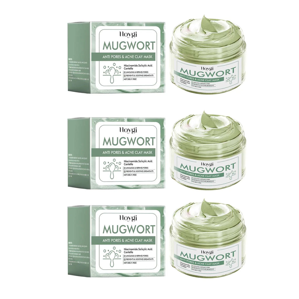 Hoygi Clay Mud Mask – Acne, Pores & Blackhead Remover Clay Mud Face Mask Oasis Select 3 x 50g Boxed