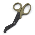 1PC Stainless Steel 15cm Multifunctional Gauze Scissors Bandages Canvas Scissor Portable Accessories Small Scissors for Home Use Oasis Select Army Green