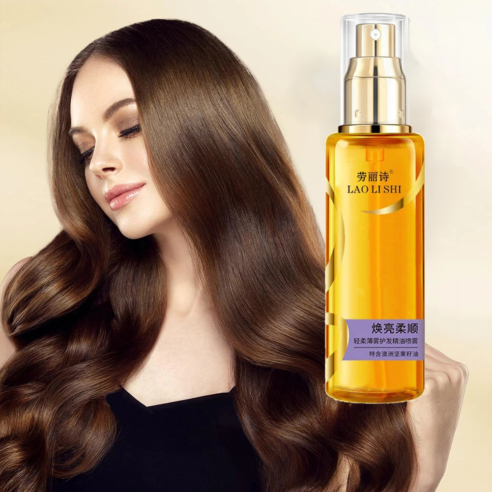 Shine Hair Serum Oil Spray – Frizz, Split Ends & Dry Hair Hair Oil Serum Spray Oasis Select
