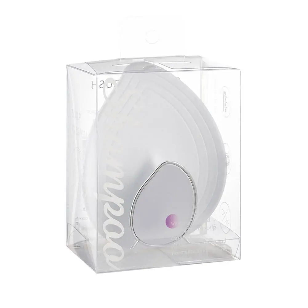 Scalp Massage Shampoo Comb Deep Cleans Scalp Improves Scalp Health and Reduces Hair Loss Salon Hairdressing Tools Oasis Select WHITE