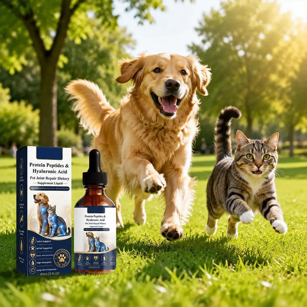 60ML Dog Joint Supplement Liquid Natural Protein Peptides & Hyaluronic Acid Dog Joint Support Improved Mobility For All Ages Dog Oasis Select
