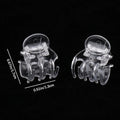 50Pcs Transparent 6 Claws Orchid Clips Plastic Butterfly Flowers Support Clear Fixer For Garden Vine Stem Plants Climbing Oasis Select 1set 4XL
