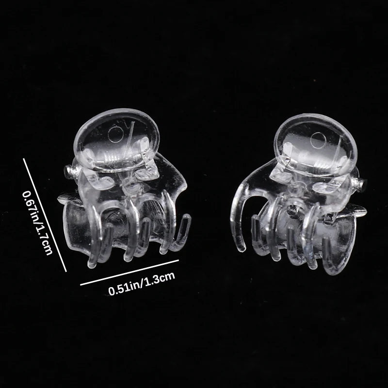 50Pcs Transparent 6 Claws Orchid Clips Plastic Butterfly Flowers Support Clear Fixer For Garden Vine Stem Plants Climbing Oasis Select 1set 4XL