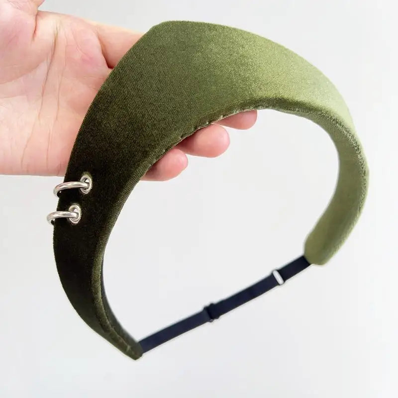 Crown Velvet Headband – Retro Hair Accessory for Women & Girls Velvet Hair Headband Oasis Select A13