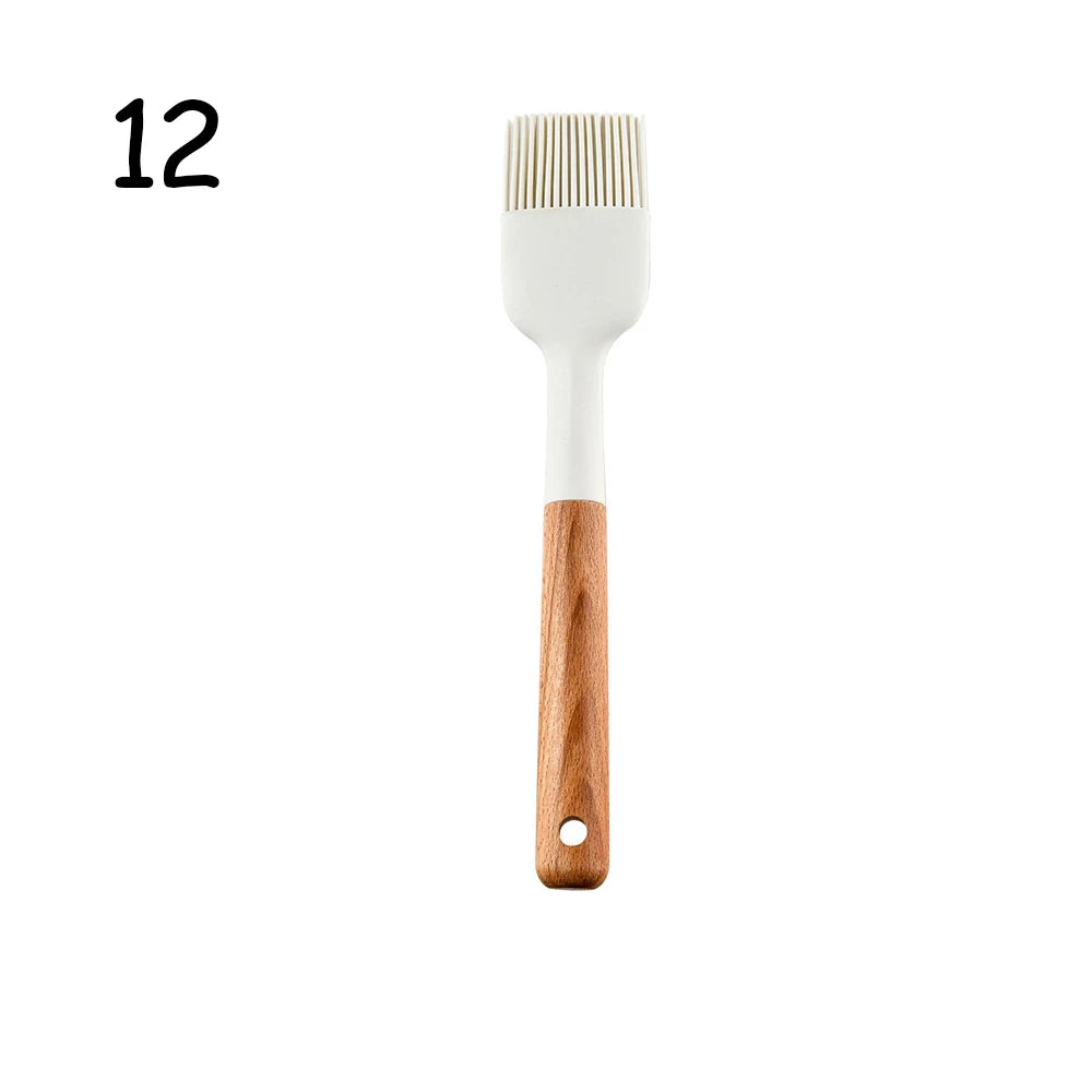 Silicone Kitchen Utensils Set – Non-Stick Spatula & Beater Silicone Utensil Set Oasis Select 12