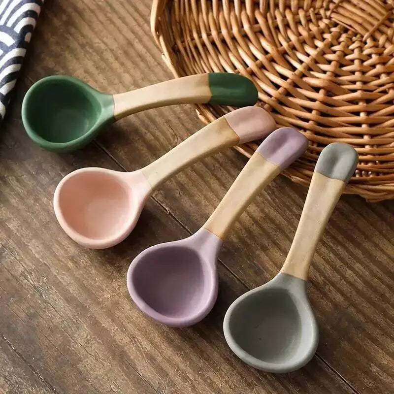 Creative Clay Spoons Ceramic Tableware, Thick And Substantial Soup Spoons With High Aesthetic Value Oasis Select Pink Large 25cm