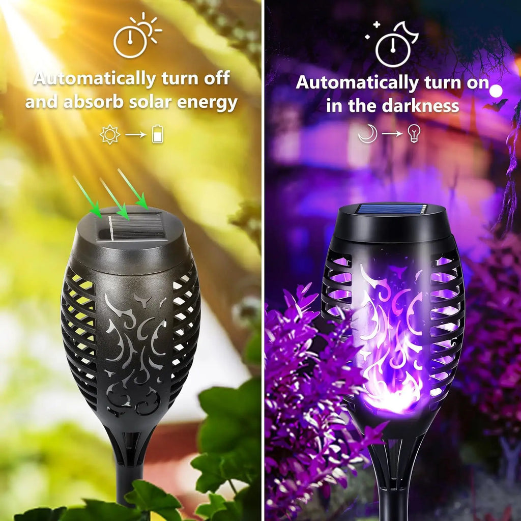 Solar Torch Flame Lights for Halloween and Ghost Festival Solar Light Outdoors Oasis Select