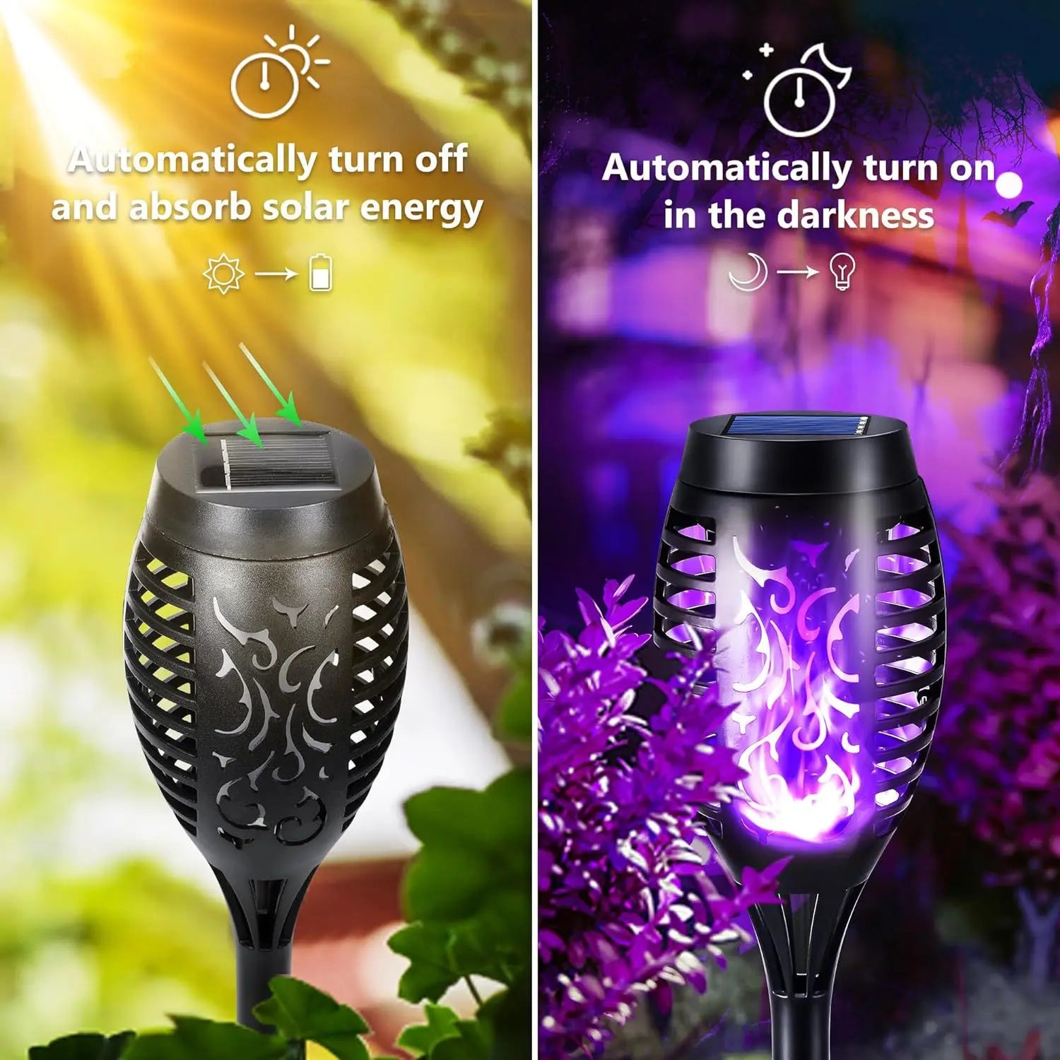 Solar Torch Flame Lights for Halloween and Ghost Festival Solar Light Outdoors Oasis Select