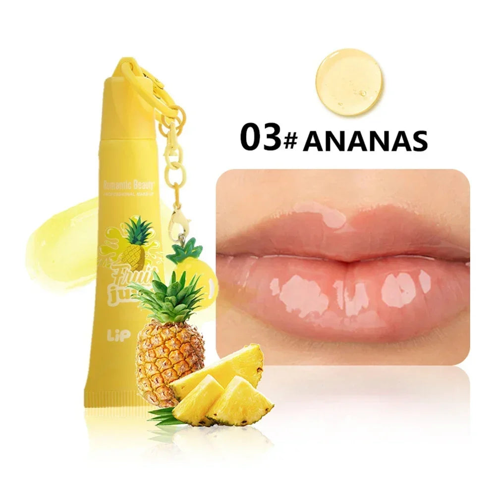 Moisturizing Fruit Lip Oil Hydrating Nourishing Formula Soothing Care for Chapped Lips Glossy Shine Non Sticky Everyday Lip Oasis Select Pineapple Fruit Lip