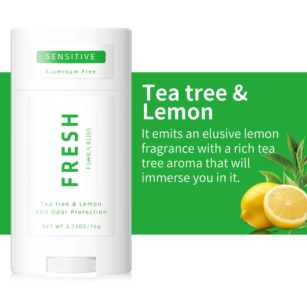 Deodorant Contains Naturally Derived Ingredients, 72 Hour Odor Control | Deodorant for Women Men, Aluminum Free, Coconut Oil 75g Oasis Select Tea Tree