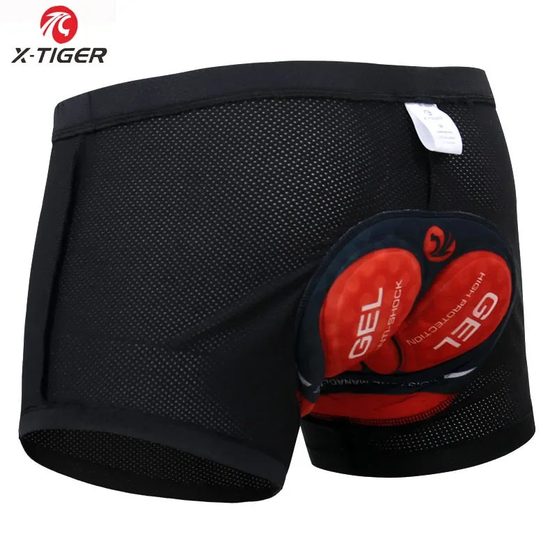 X-TIGER Men's Cycling Underwear with 5D Gel Cushioned MTB Boxer Cycling Shorts Road Bicycle Underwear Cycling Equipment Oasis Select XM-DNK-16601 XXXL