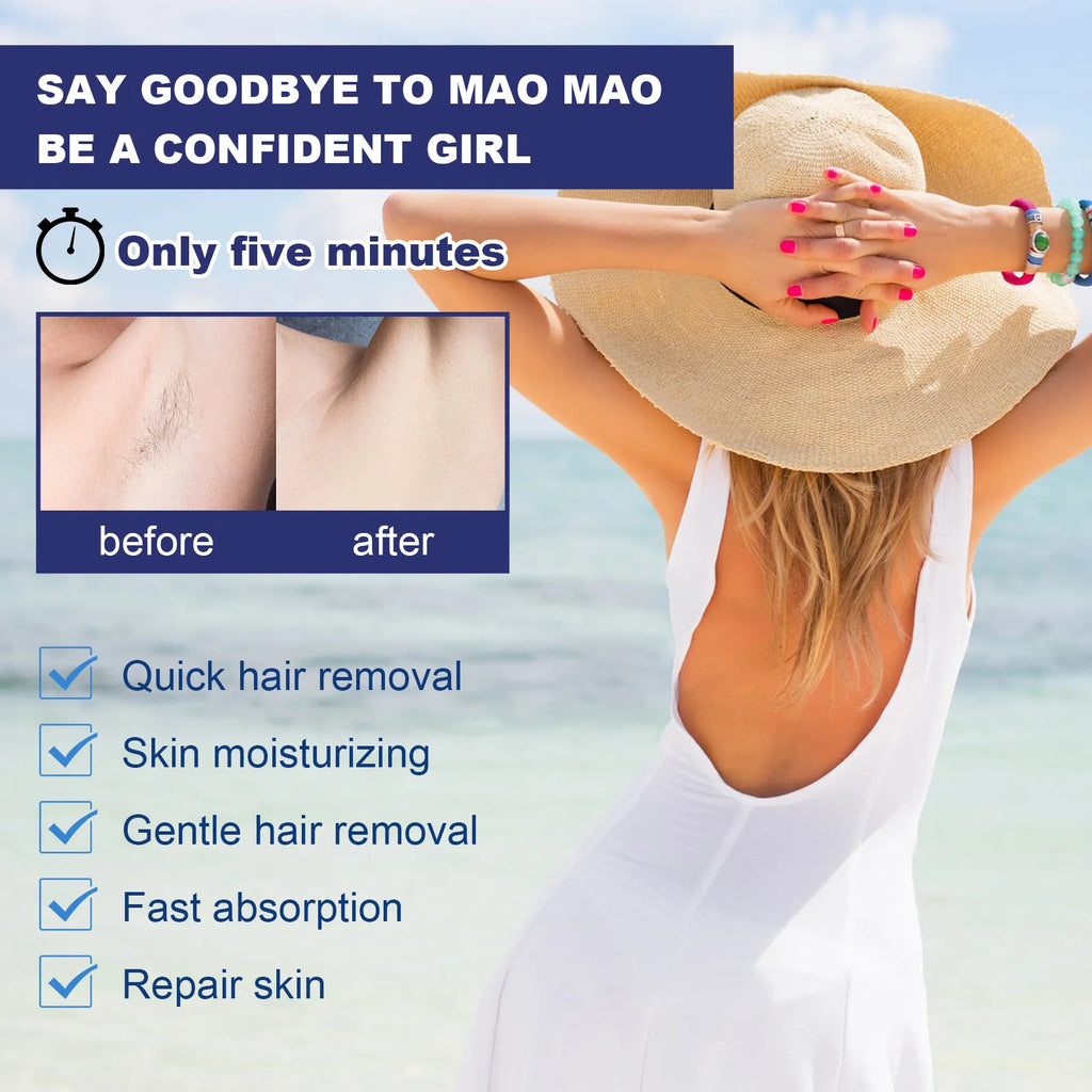 Hair Removal Spray for Women and Men, No Irritation Mild Hair Remover for Underarm Arm Back Chest and Legs Fast Acting Removal Oasis Select