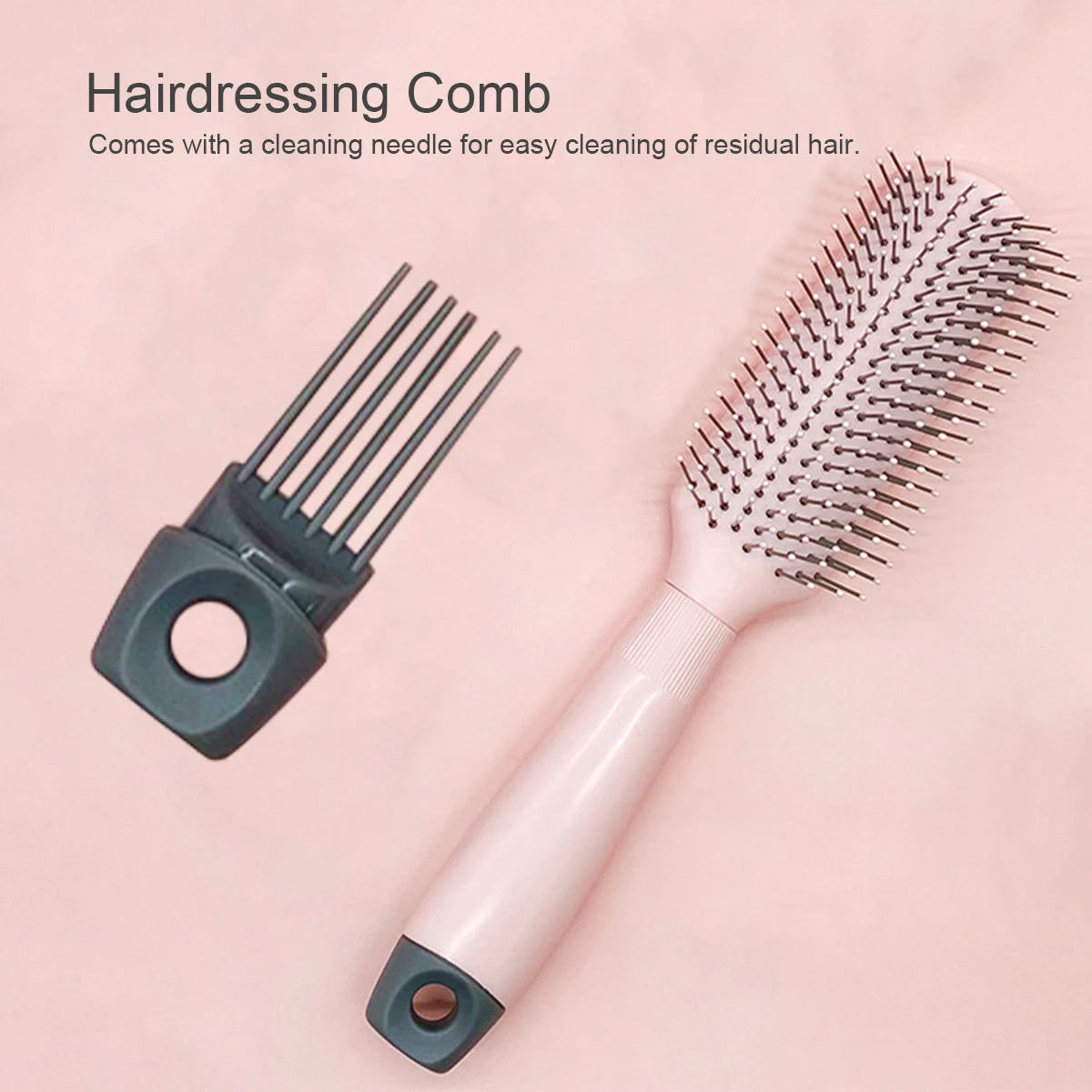 Anti-Static Detangling Hair Brush with Tail Fork & Scalp Massager Detangling Hair Brush Oasis Select