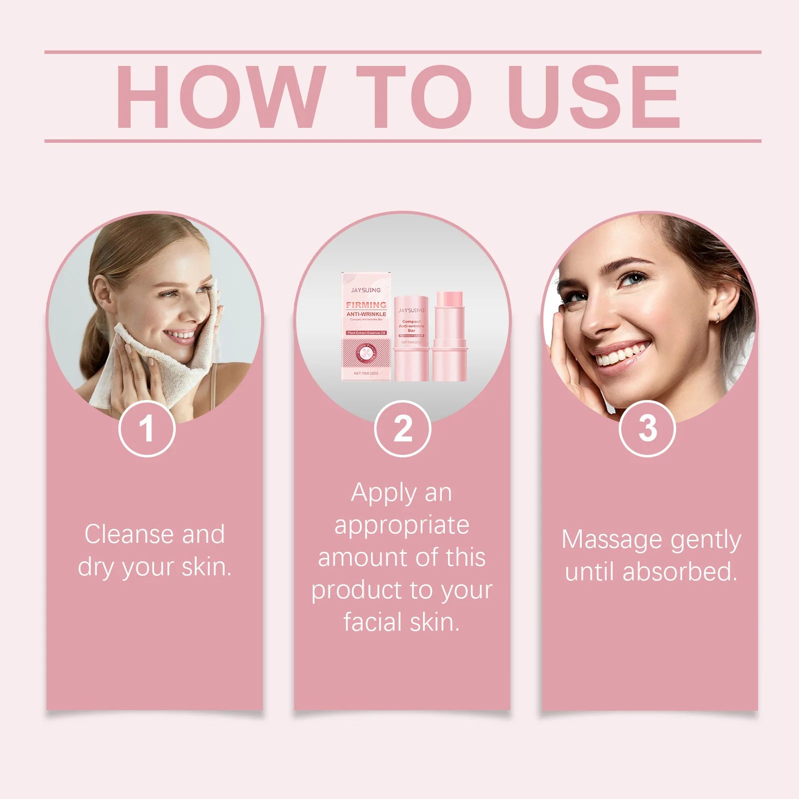 JAYSUING Facial Nourishing Stick Hydration Improve Roughness Eliminate Fine Line Firm Skin Enhance Elasticity Facial Sooth Stick Oasis Select