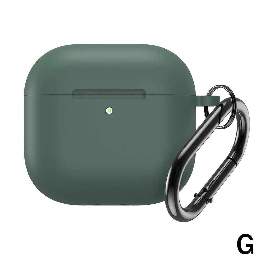 Silicone Case for AirPods 4 – Soft Protective Cover + Clip
