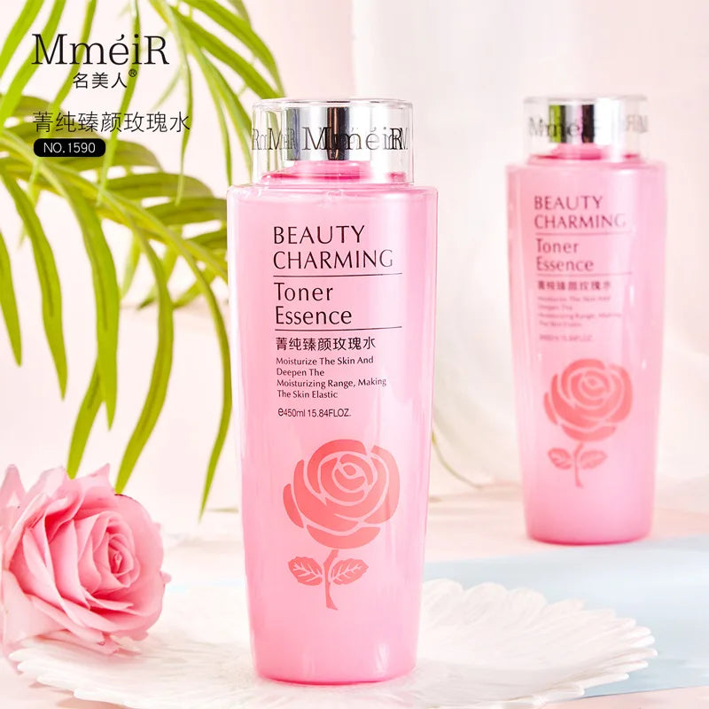 450ml Rose Water Softening Water Pink Water Toner Moisturizing Whitening Lightening Spots Nourishing Skin Repairing Skin Oasis Select