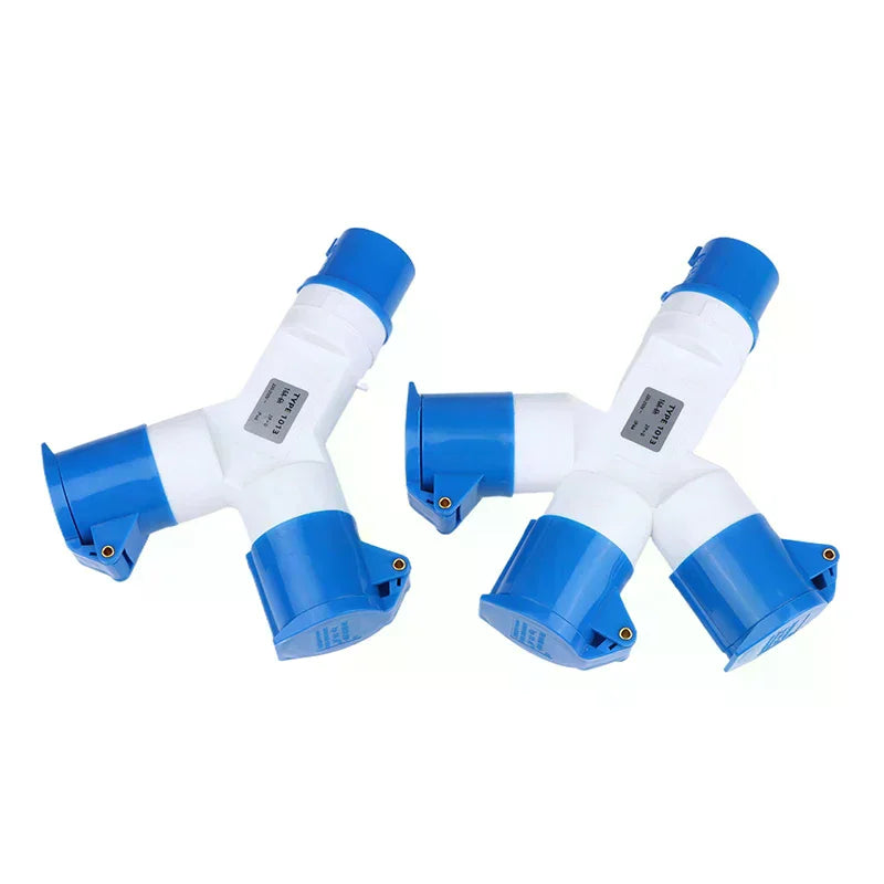 16A 3 Pin 2/3 Way 220V IP44 Waterproof Industrial Field Plug And Wall Socket Male Female Power Electrical Connector Oasis Select