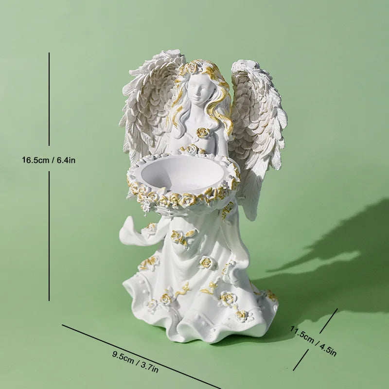 New Nordic Angel Ornaments, Home Desktop Decorations, Decorative Props, Angel Resin Handicrafts and Ornaments Oasis Select HXZ015