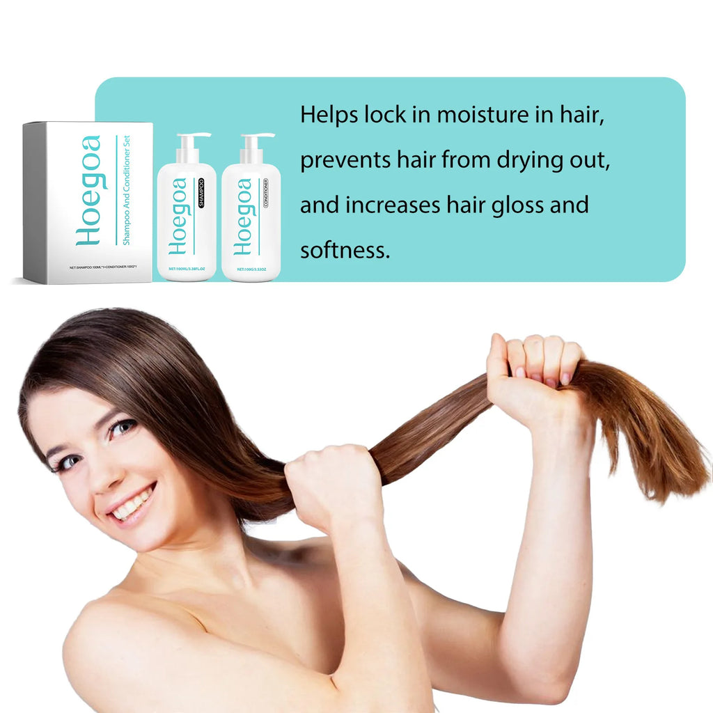 Shampoo Conditioner Set Strengthen Growth Repair Damage Reduce Loss Scalp Treatment Improve Curly Moisturizing Hair Care Shampoo Oasis Select