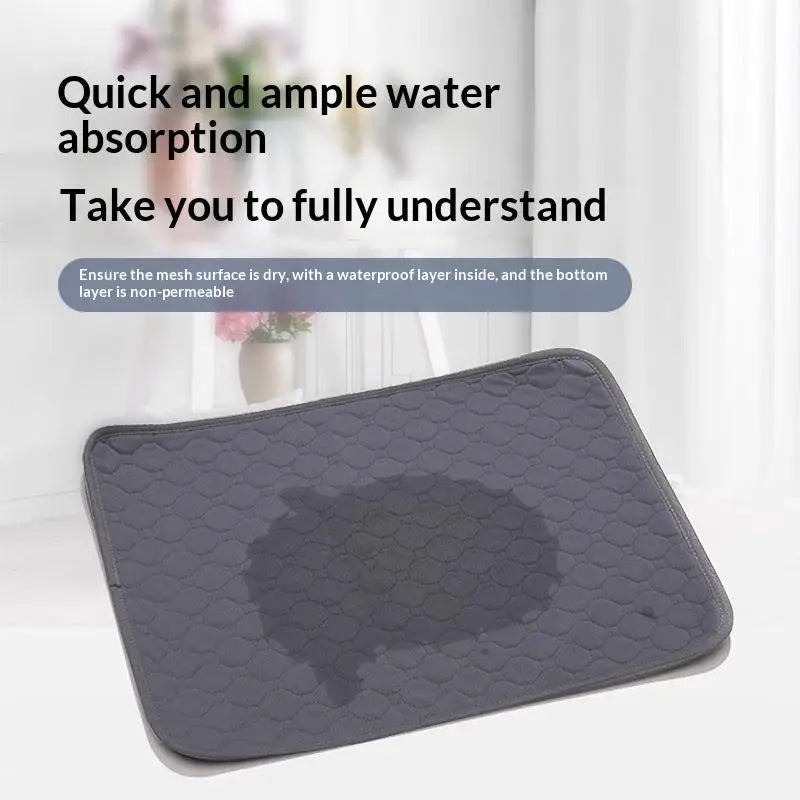 Washable Dog Pee Pad Reusable Waterproof Pet Training Mat Non Slip Absorbent Dog Bed Mat For Puppy Cat Small Medium Large Dogs Oasis Select