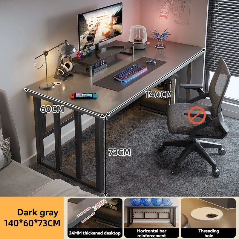 Computer desk, desktop, home bedroom, student learning, writing, internet network, red e-sports desk, rental house, simple offic Oasis Select