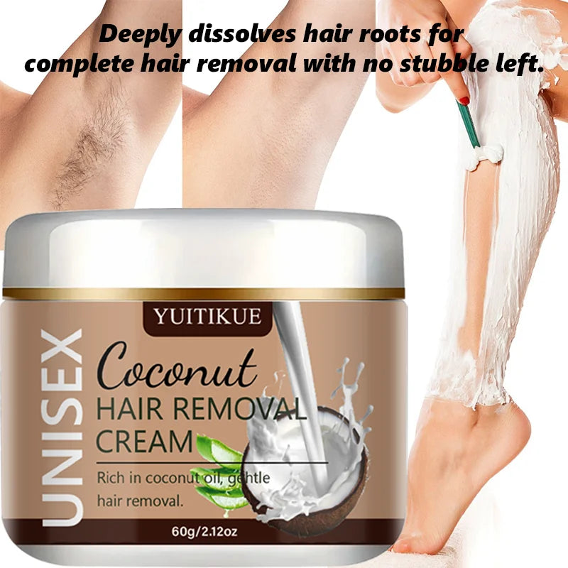 YUITIKUE Coconut Hair Removal Cream – Smooth Skin 60g