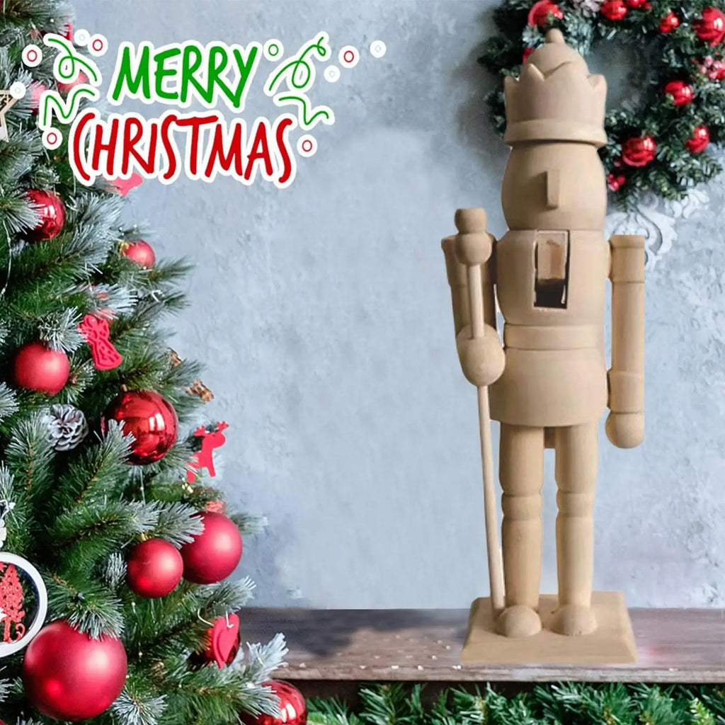 Paint Your Own Wooden Nutcracker Soldiers Wooden Unpainted Soldiers Wood Nutcracker Unfinished with Paint Kit for Kids Adults Oasis Select