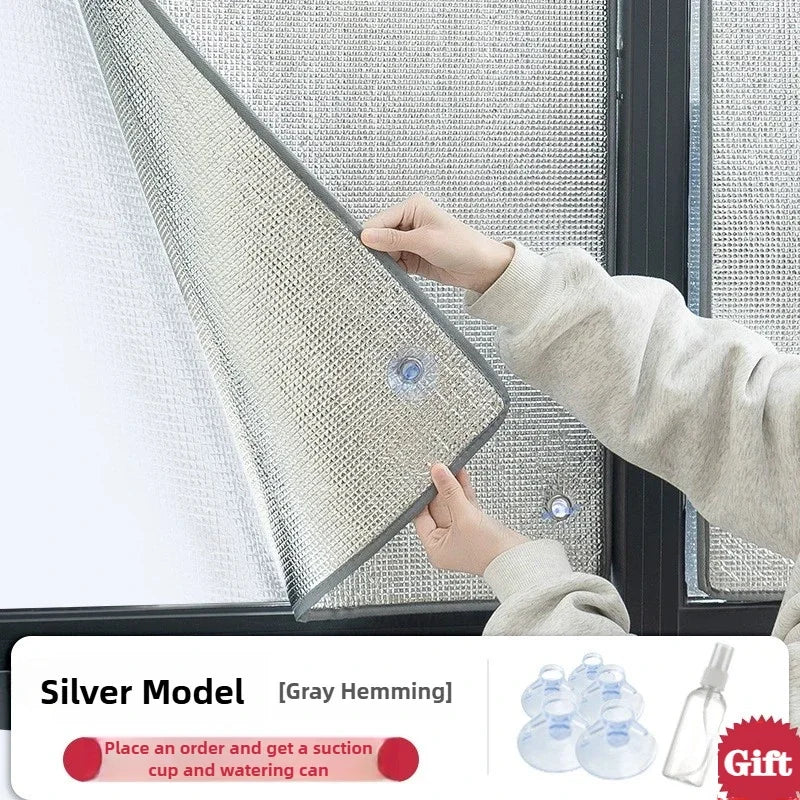 50X50CM 50X100CM Self Adhesive Window Sun Heat Insulation Film for Home Balcony Sunroom Glass Anti UV Sticker Privacy Shade Oasis Select Grey 50X100cm