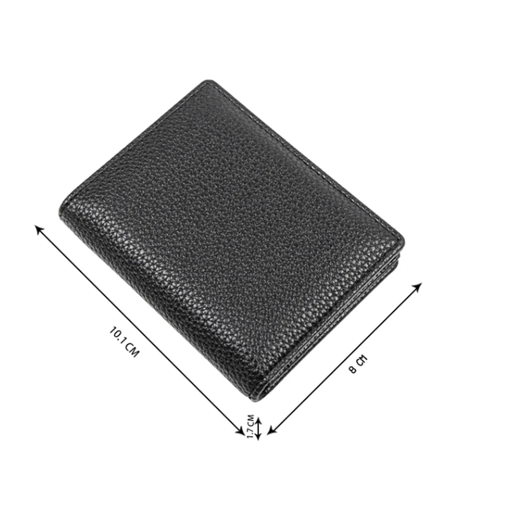 Genuine Leather Business Card Holder – Slim Wallet for Men & Women