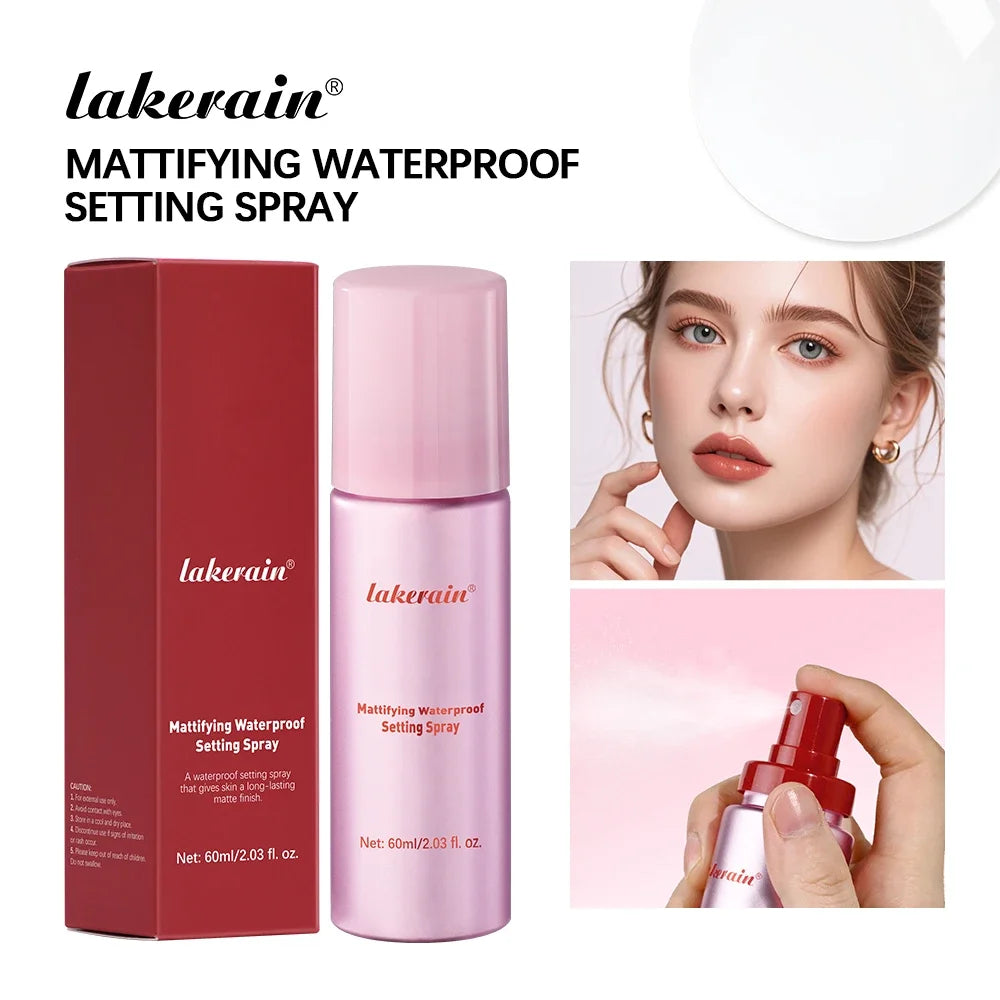 Mattifying Waterproof Setting Spray – Oil Control Makeup Fixer