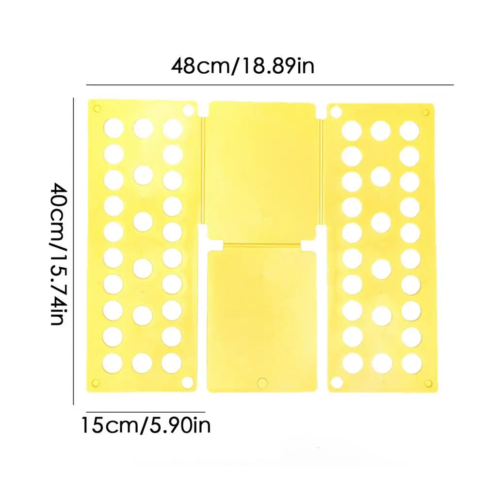 Folding Clothes Board Laundry Folder Home Storage Tool Fold Helper Household Liner Sorter Foldable Laundry Organizer for Home Oasis Select Yellow