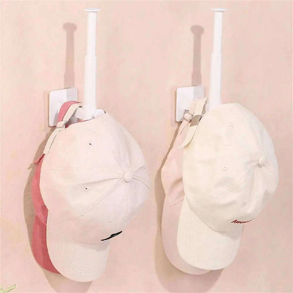 No-Drill Wall Mounted Hat & Storage Hook Rack | Multi-Use