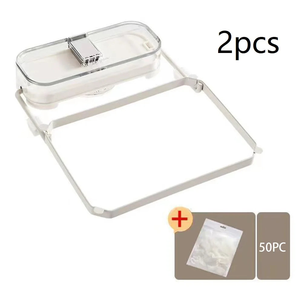 Foldable Sink Strainer Rack + 50 Disposable Mesh Filter Bags