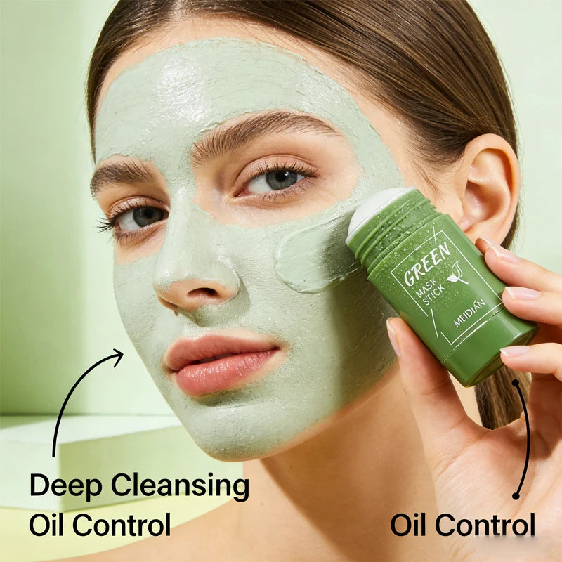 Green Tea & Eggplant Mud Mask Stick – Deep Clean & Moisturize Facial Mud Mask Oasis Select