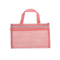 Pink Mesh Multi-pocket Mini Makeup Bag Swimming Bag Portable Travel Storage Bag Portable Bath Bag One Pack Oasis Select Pink
